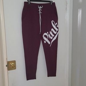 Skinny collegiate sweat pants